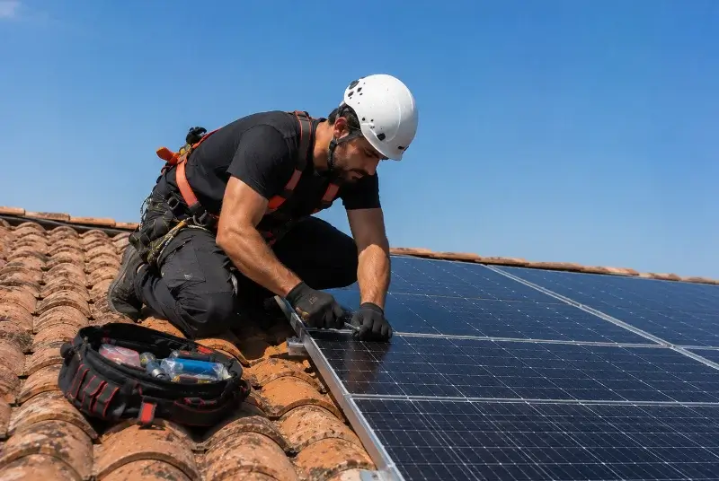 Maintenance et monitoring de panneaux solaires à Saint-Mamert-du-Gard