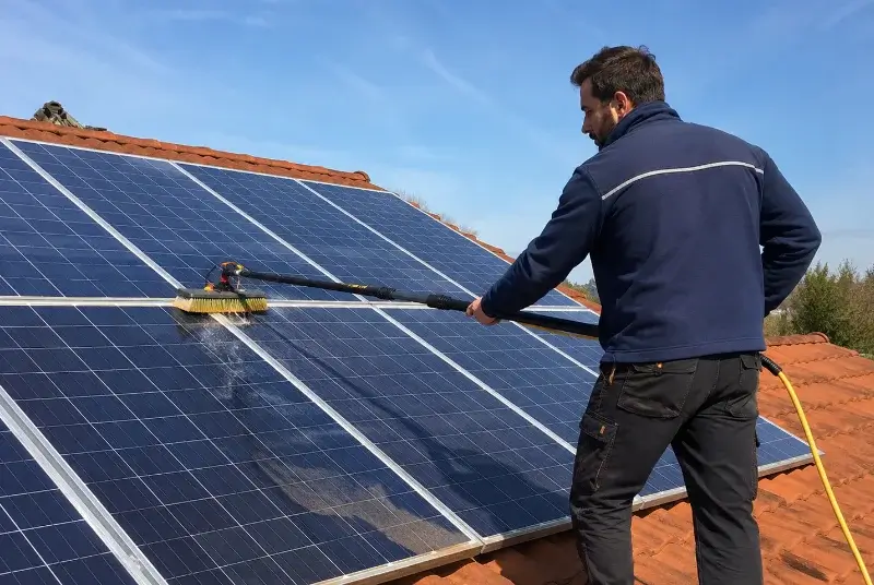 Nettoyage et entretien de panneaux solaires à Saint-Mamert-du-Gard